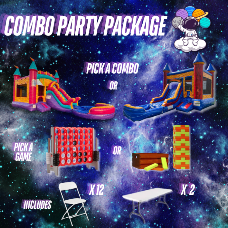 Bounce House-Slide Combo Package